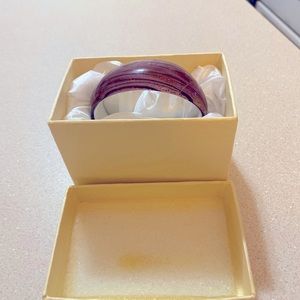 Purple sparkle cuff bracelet